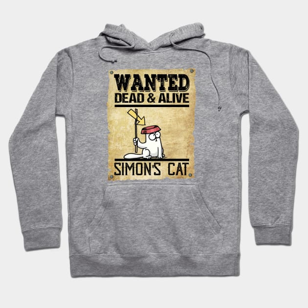 Wanted Dead And Alive Simons Cat Hoodie by devanpm